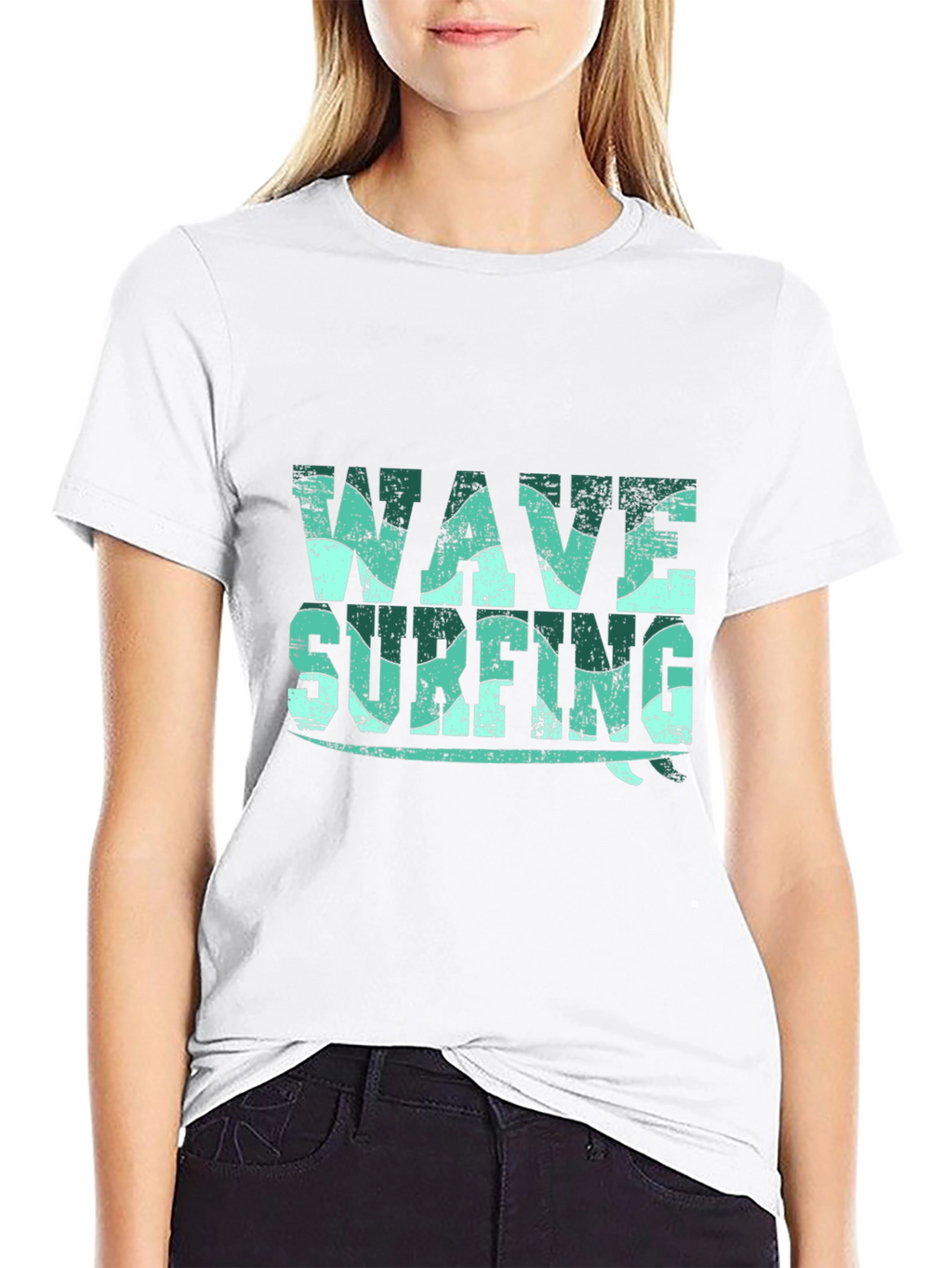 Wave Surfing Graphic T-Shirt