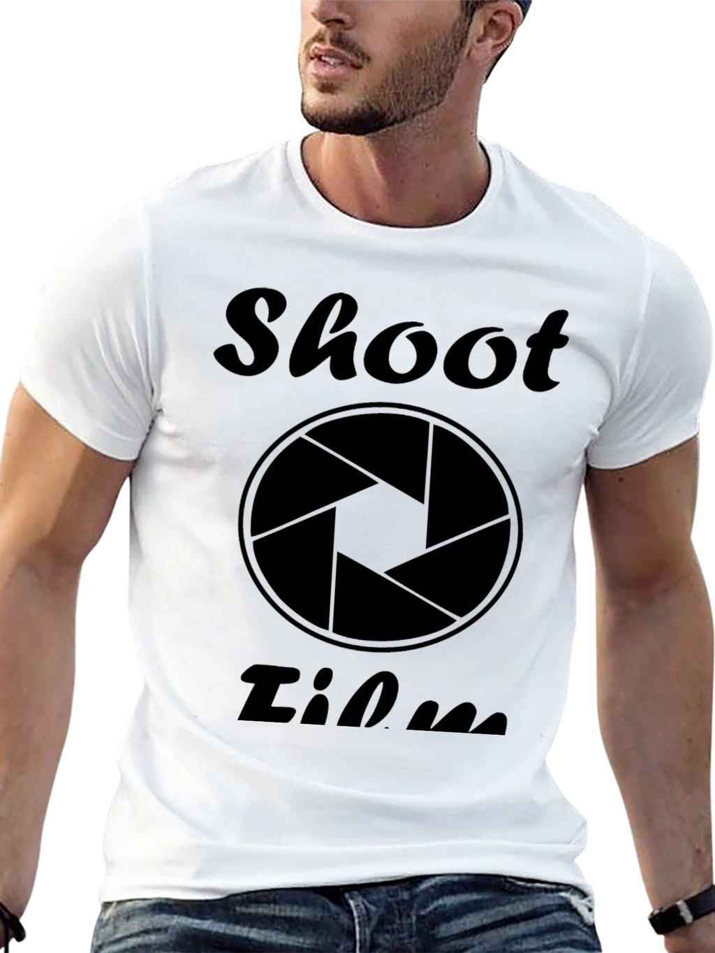 Shoot Film Black Graphic T-Shirt