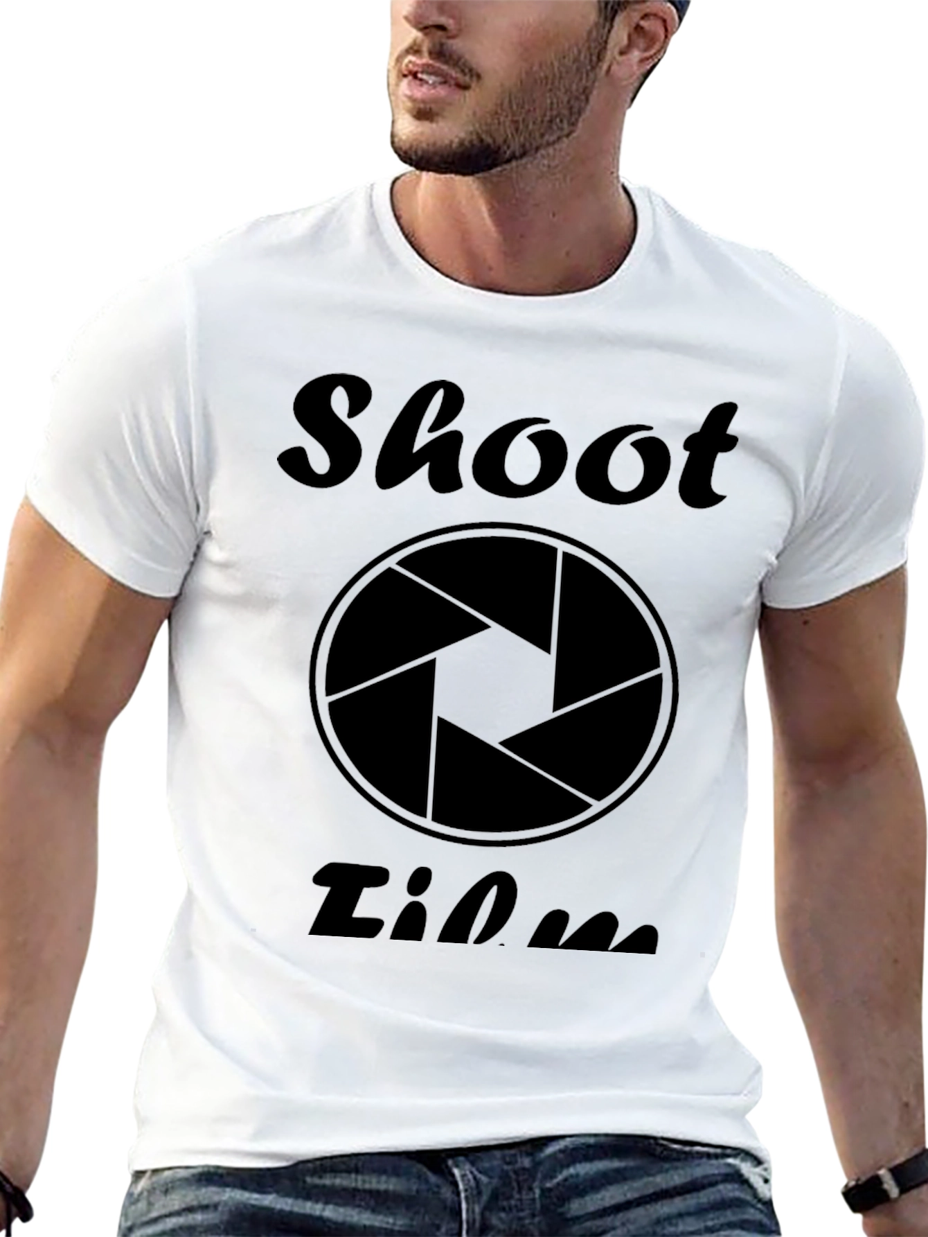 Shoot Film Black Graphic T-Shirt