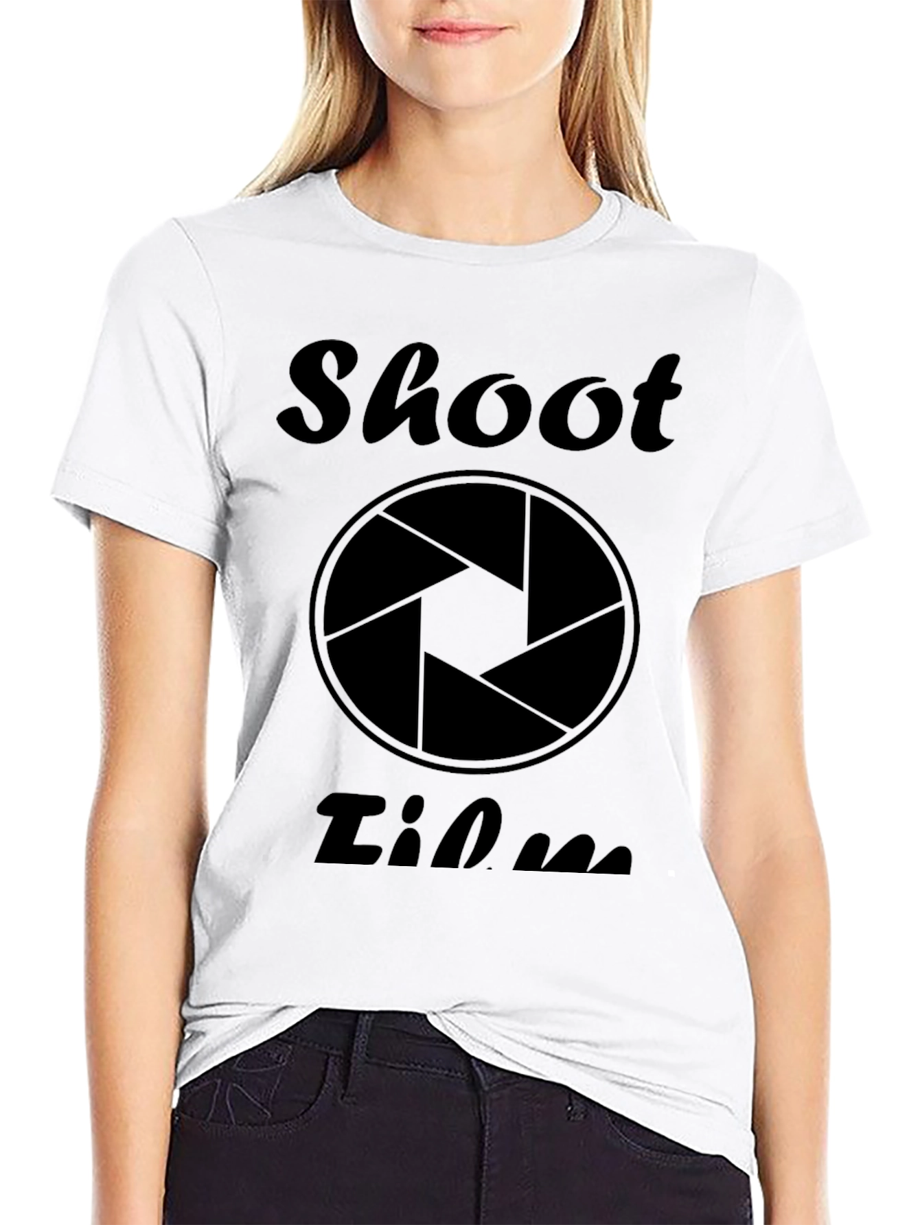 Shoot Film Black Graphic T-Shirt