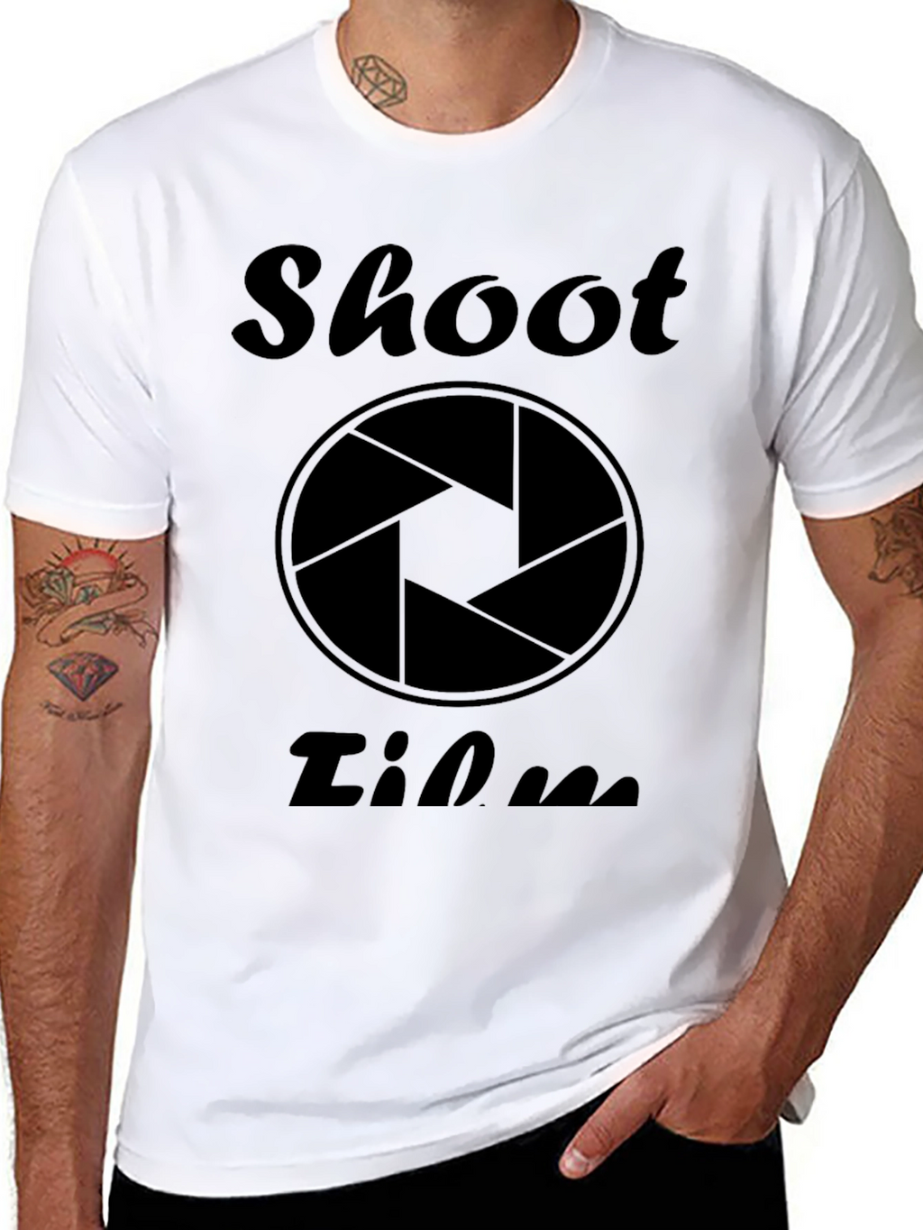 Shoot Film Black Graphic T-Shirt