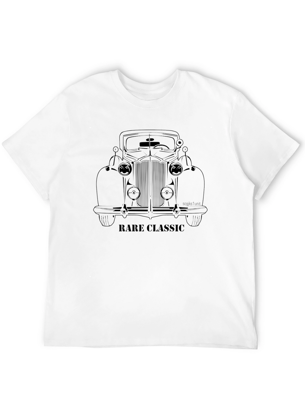 Rare Classic Car Graphic T-Shirt - Black