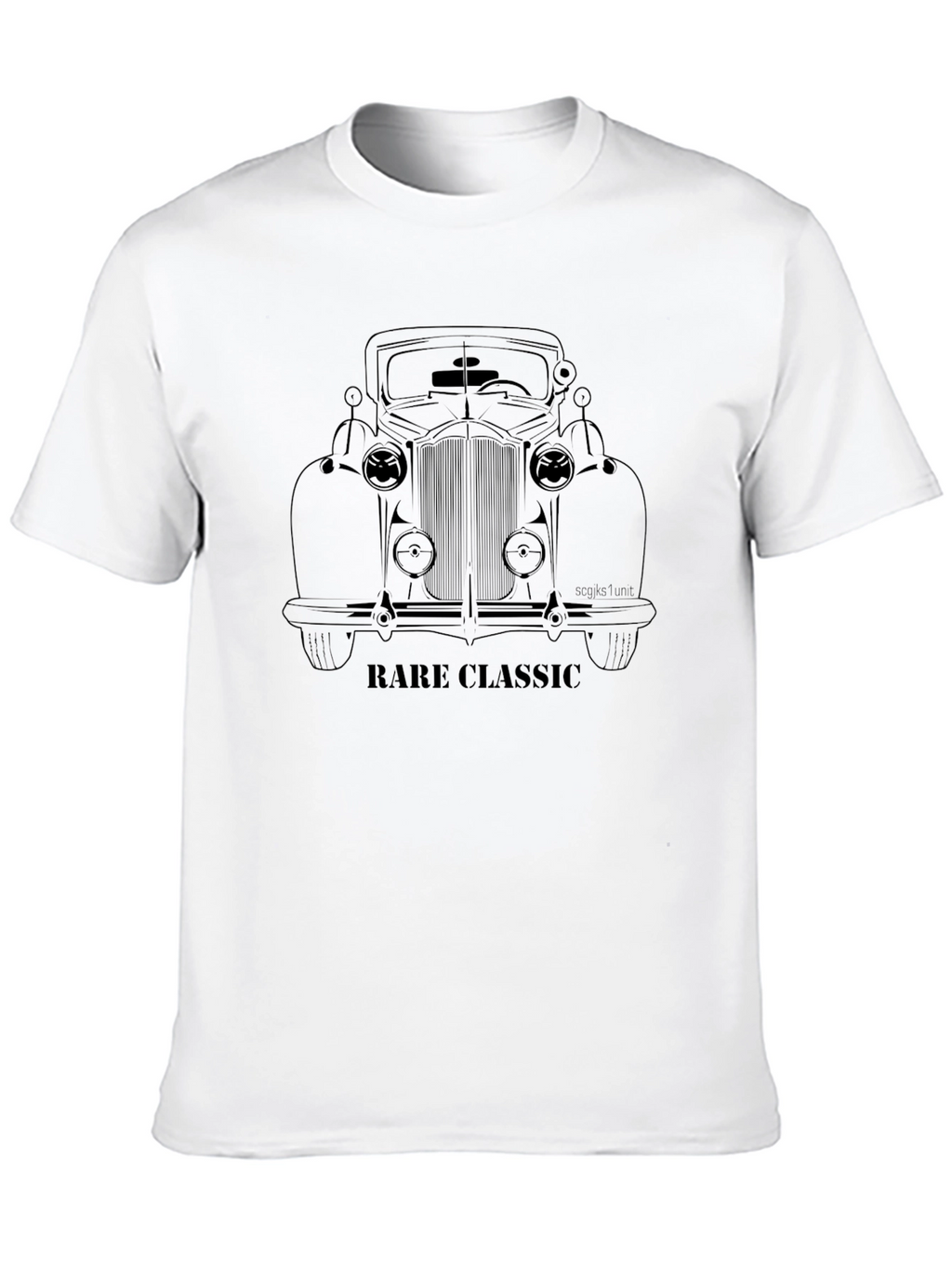 Rare Classic Car Graphic T-Shirt - Black