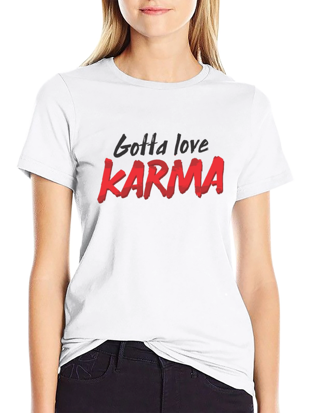 Gotta Love Karma Black Graphic Tee