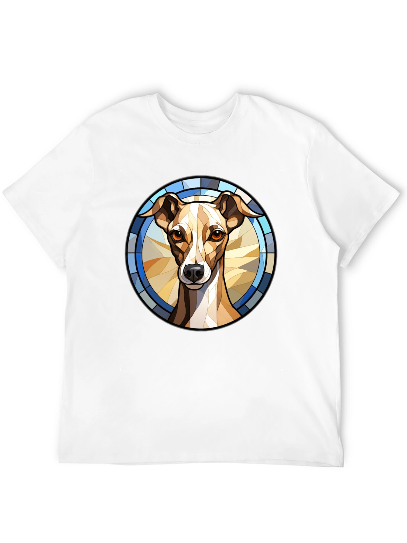 Dog Stained Glass Style Graphic Tee