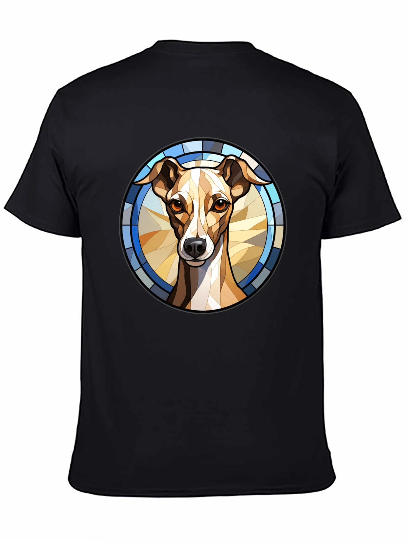 Dog Stained Glass Style Graphic Tee