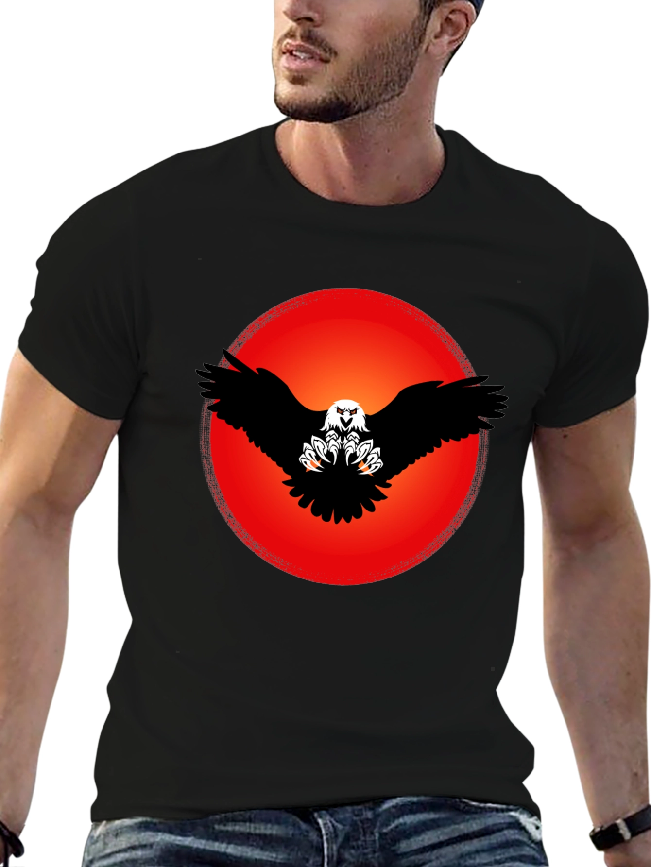 Eagle Graphic Black T-Shirt