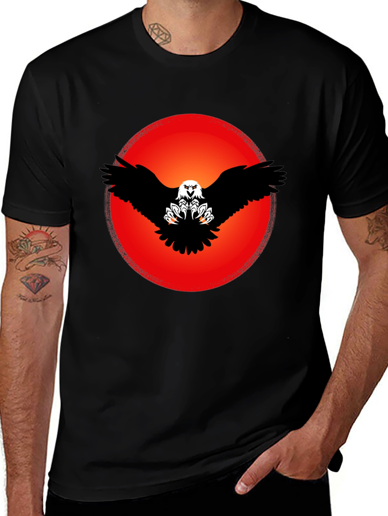 Eagle Graphic Black T-Shirt