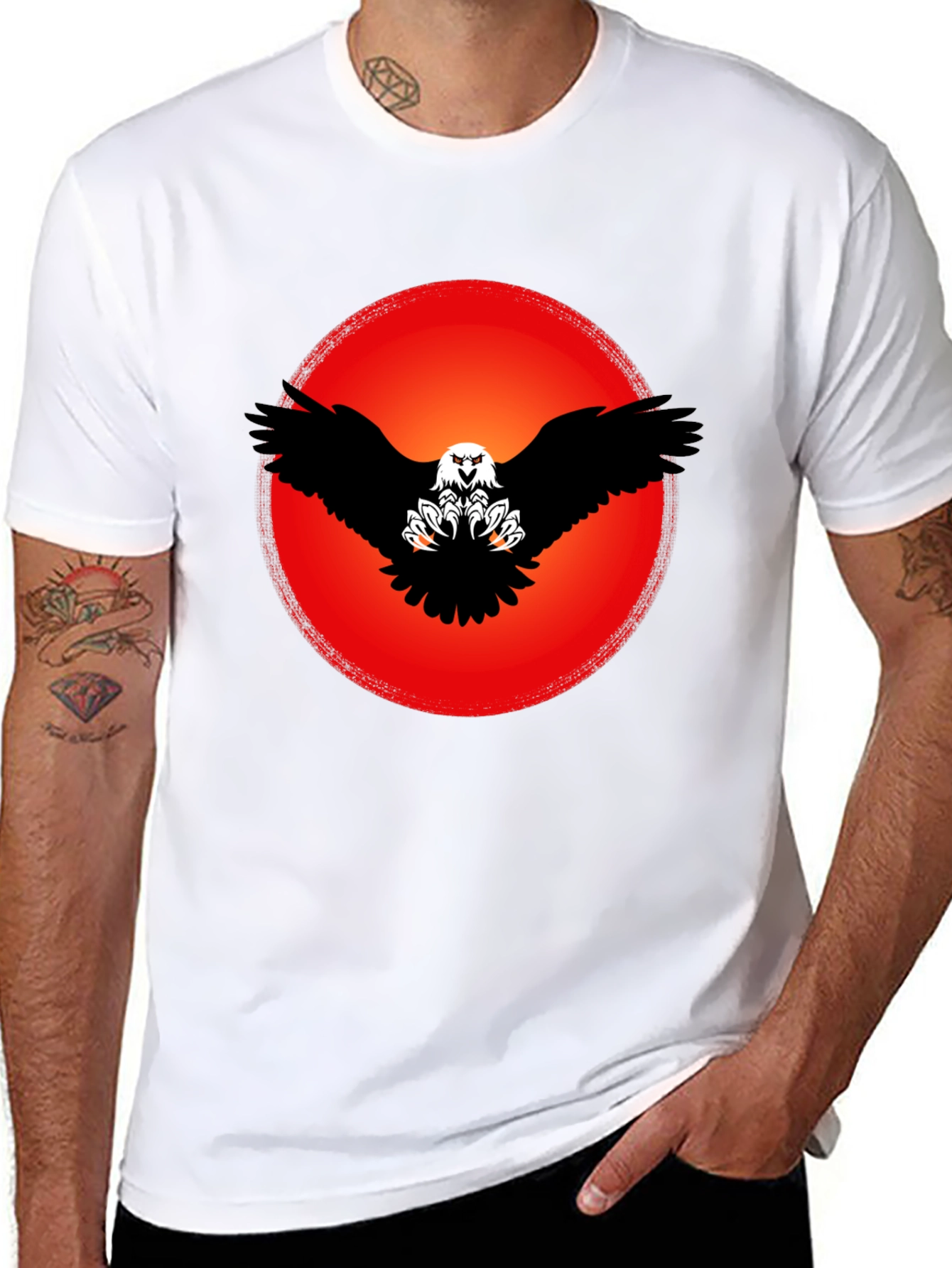 Eagle Graphic Black T-Shirt