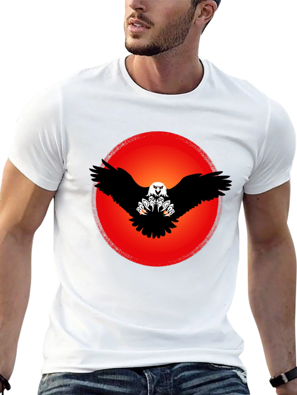 Eagle Graphic Black T-Shirt