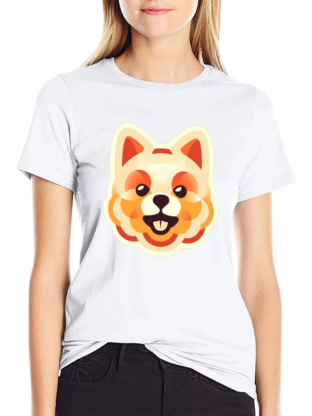 Dog Graphic Tee - Cute Cartoon Animal Print