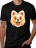 Dog Graphic Tee - Cute Cartoon Animal Print