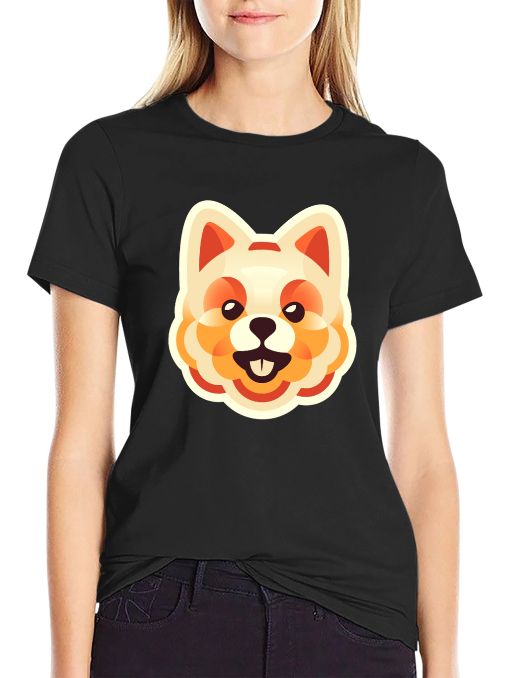 Dog Graphic Tee - Cute Cartoon Animal Print
