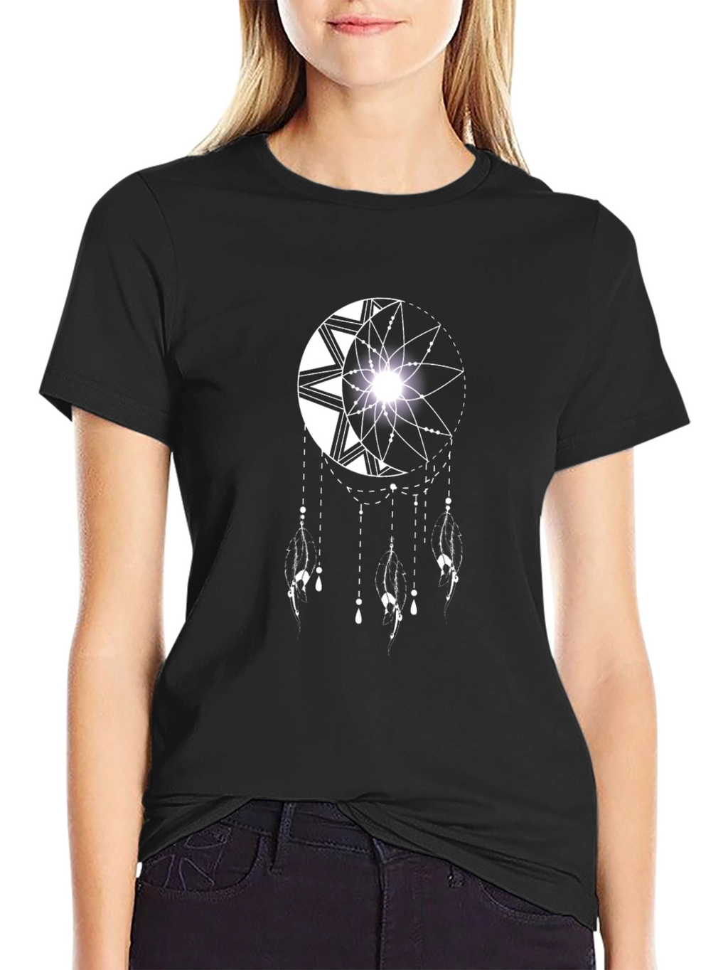 Dreamcatcher Graphic Black T-Shirt