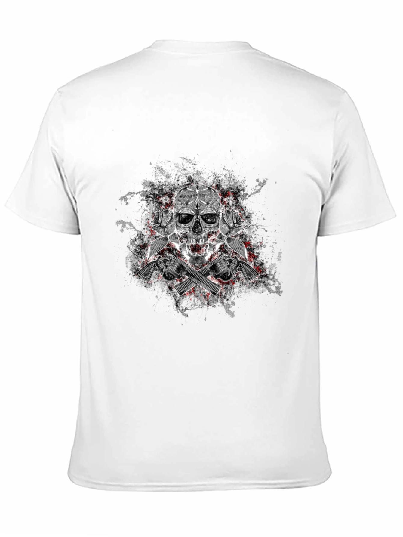 Skull & Guns Graphic T-Shirt - Edgy Style