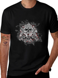 Skull & Guns Graphic T-Shirt - Edgy Style