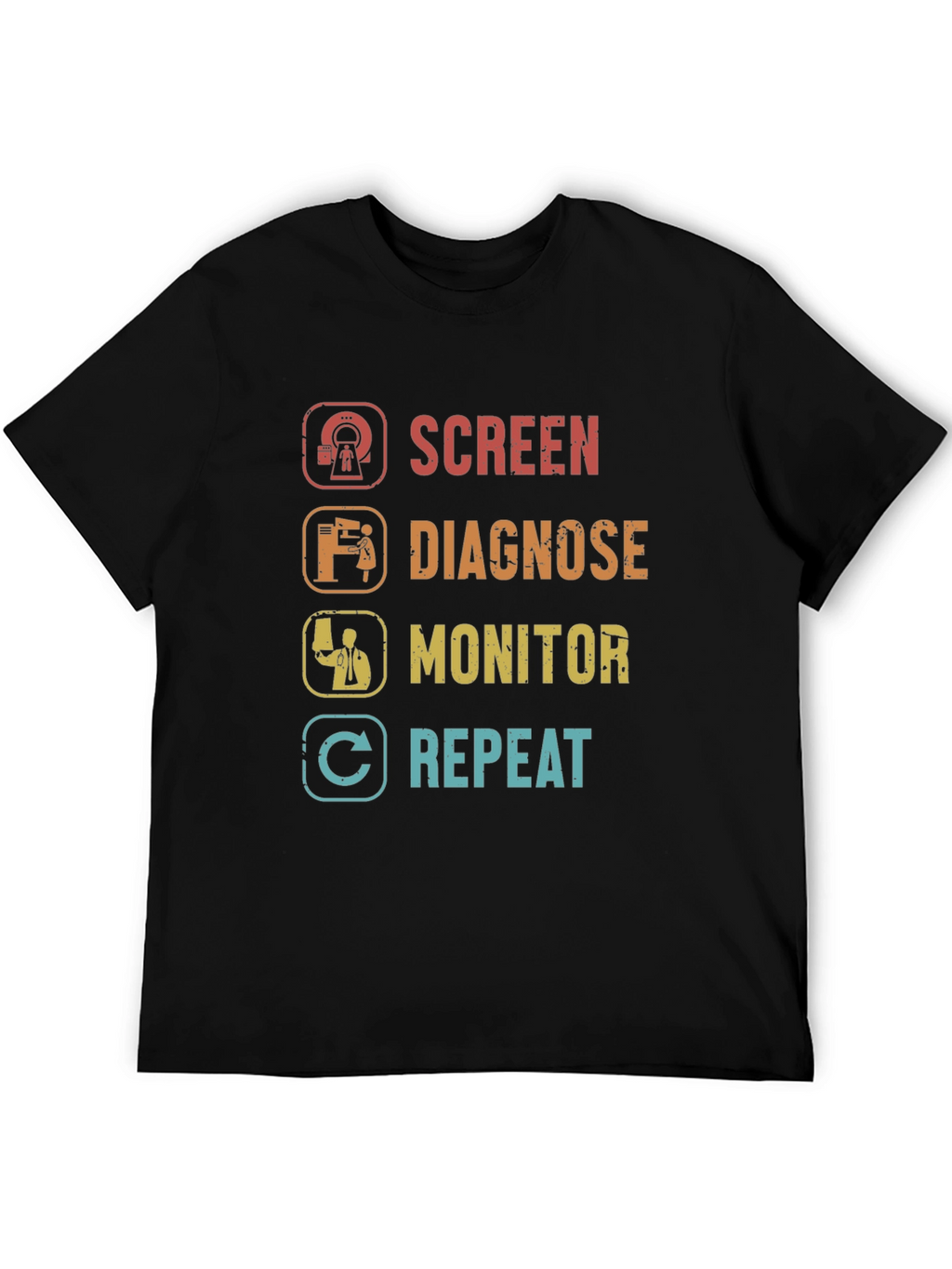 Screen Diagnose Monitor Repeat T-Shirt