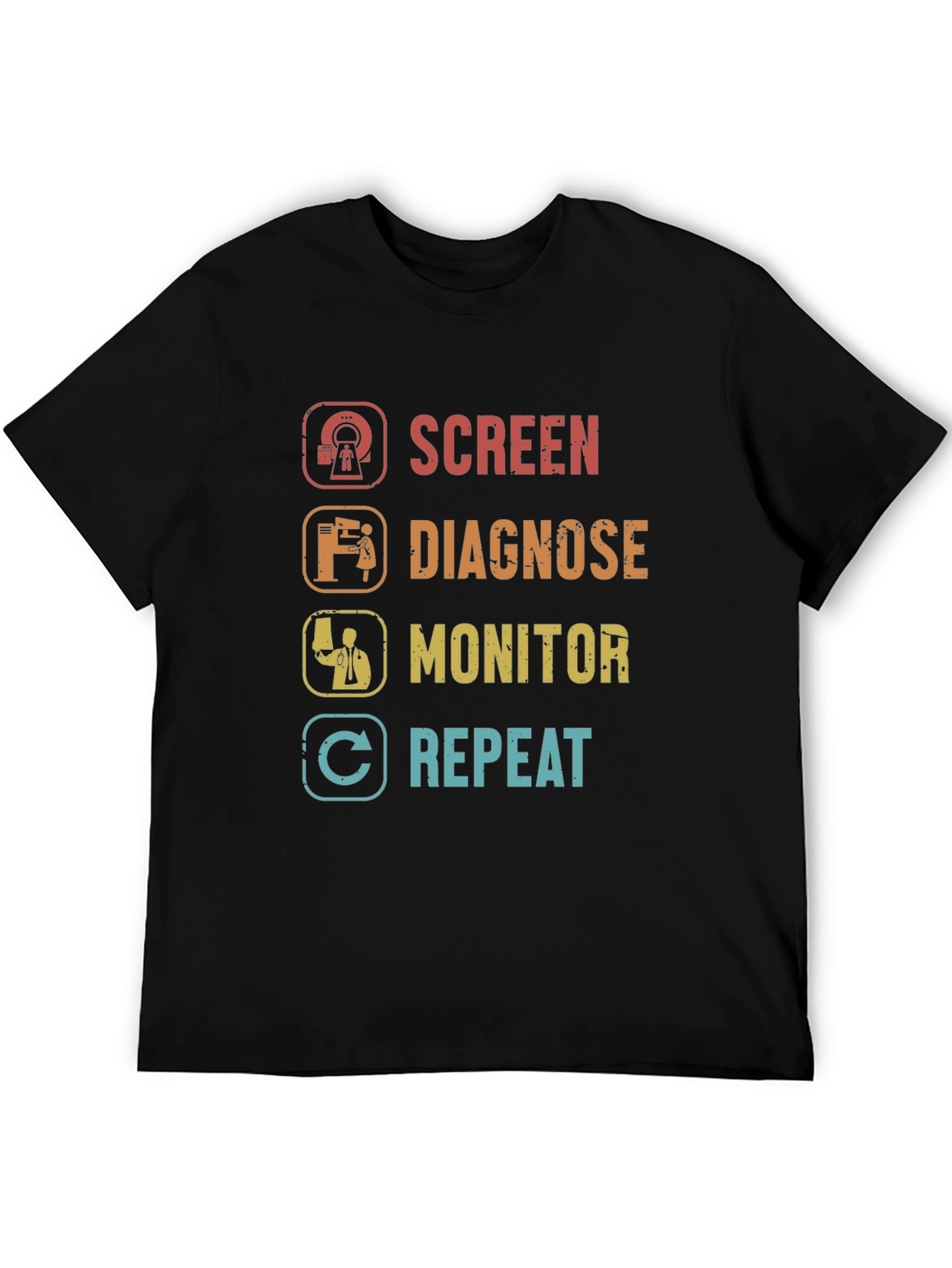 Screen Diagnose Monitor Repeat T-Shirt