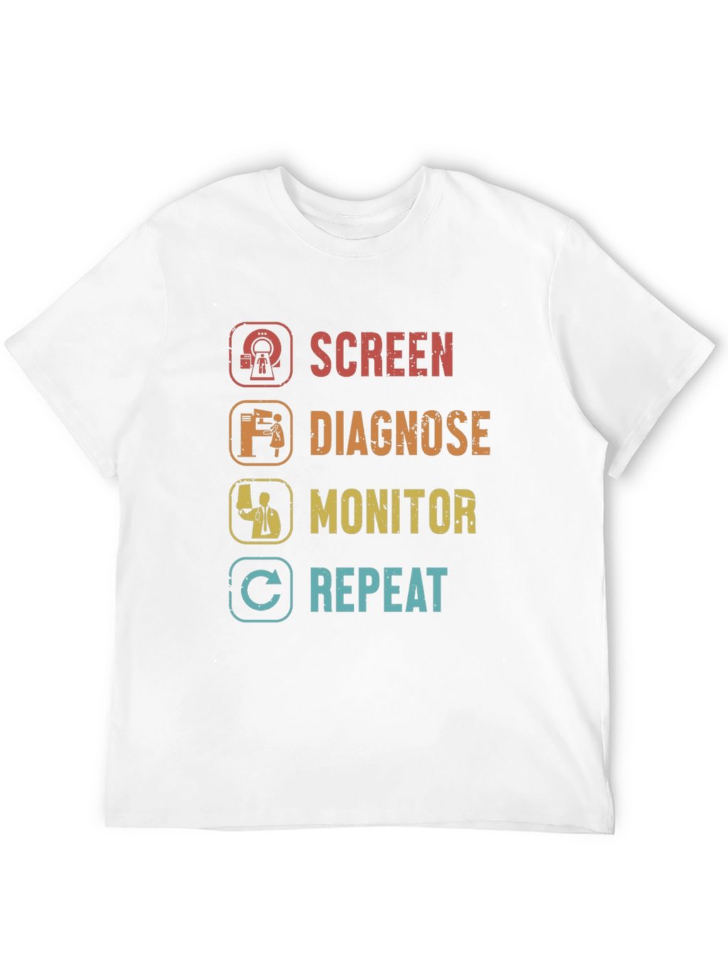 Screen Diagnose Monitor Repeat T-Shirt