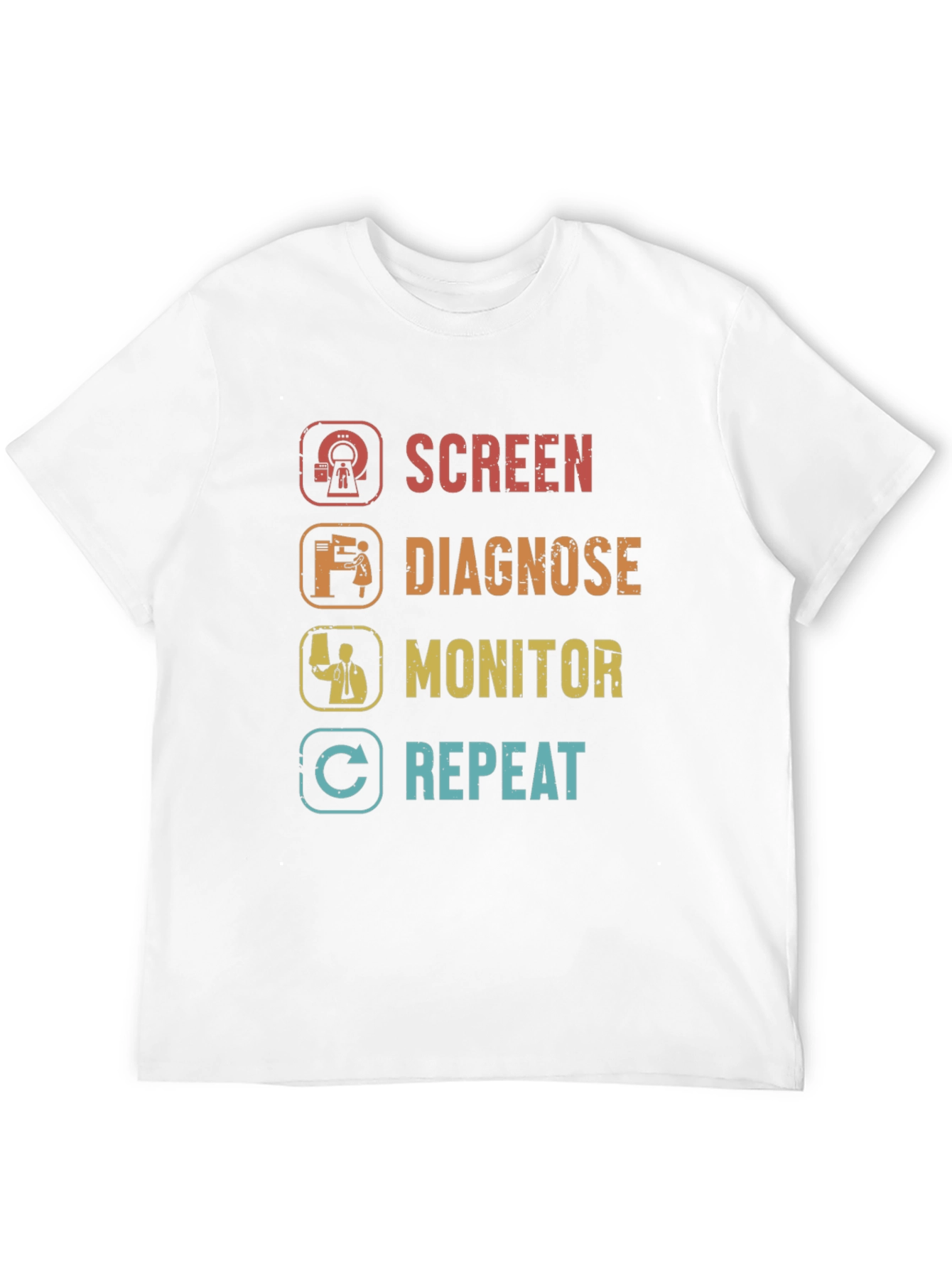 Screen Diagnose Monitor Repeat T-Shirt
