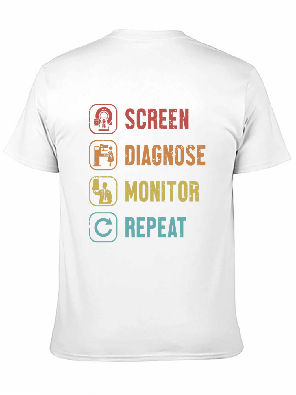 Screen Diagnose Monitor Repeat T-Shirt