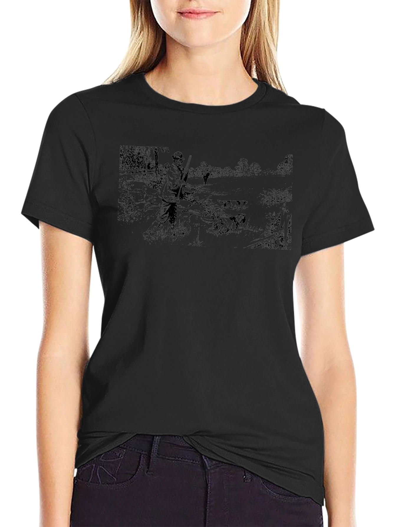 Hunting Scene Graphic Tee