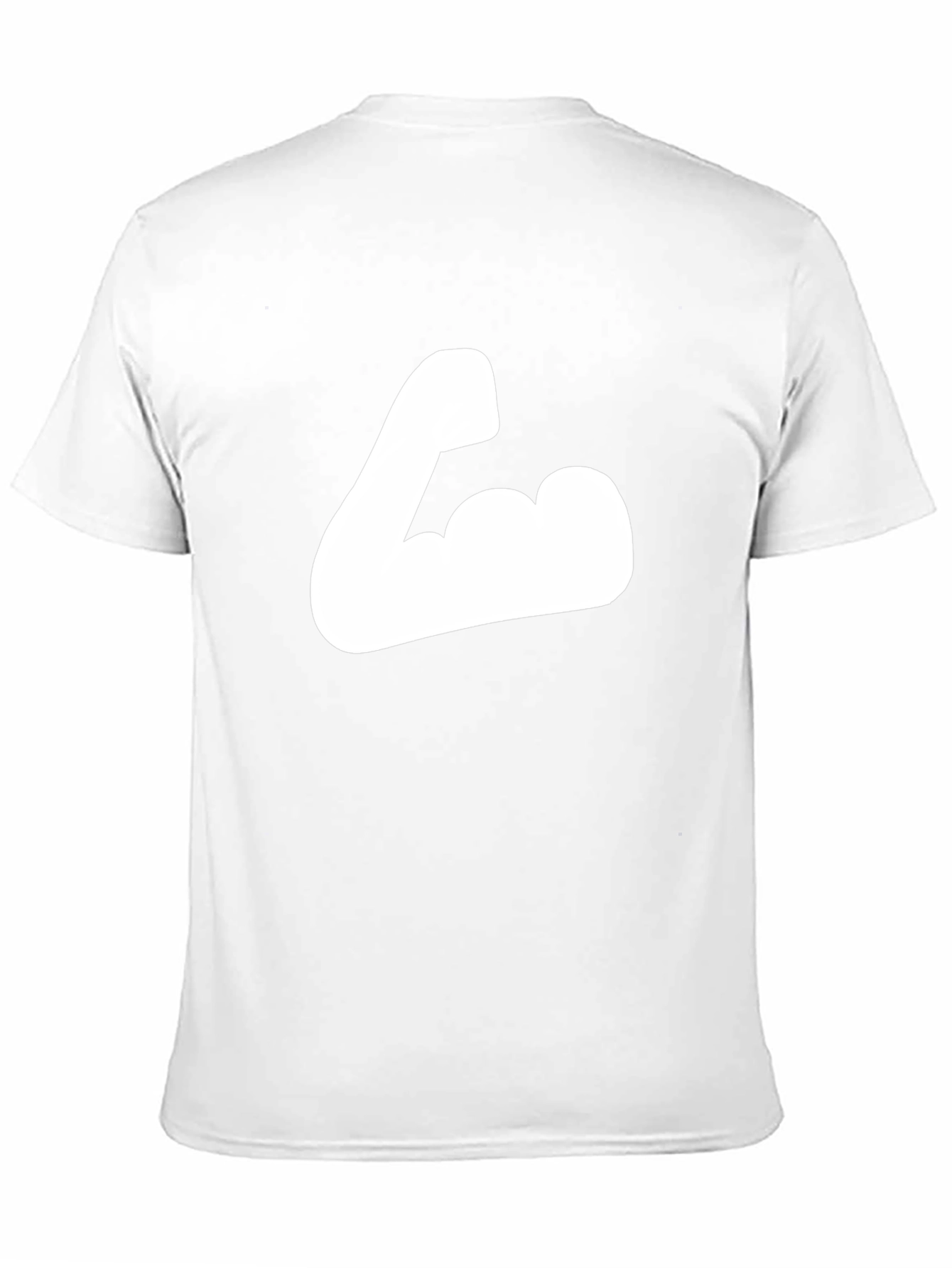 Black T-Shirt with Flexing Arm Graphic