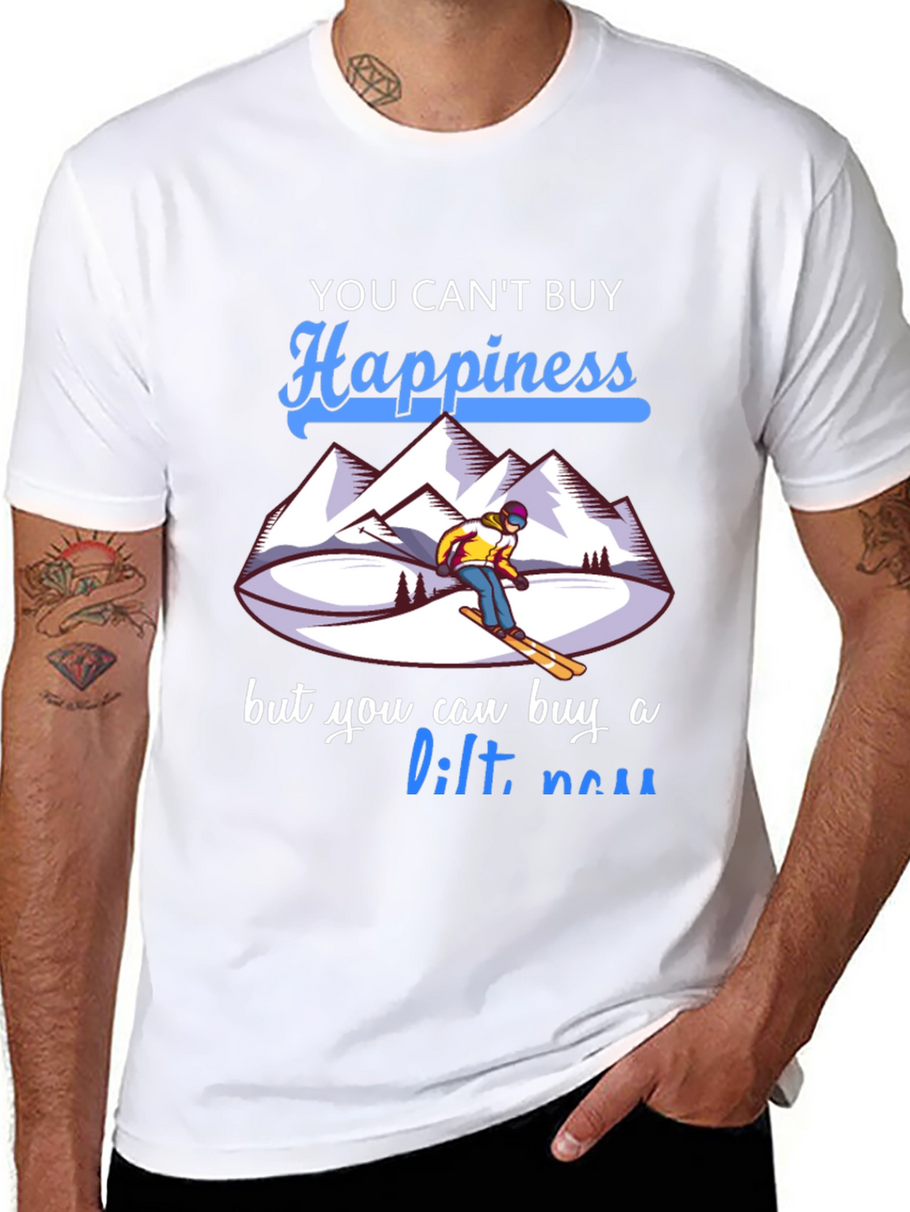 Skiing Happiness T-Shirt