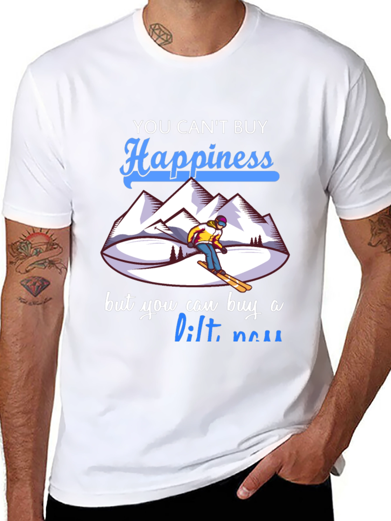 Skiing Happiness T-Shirt