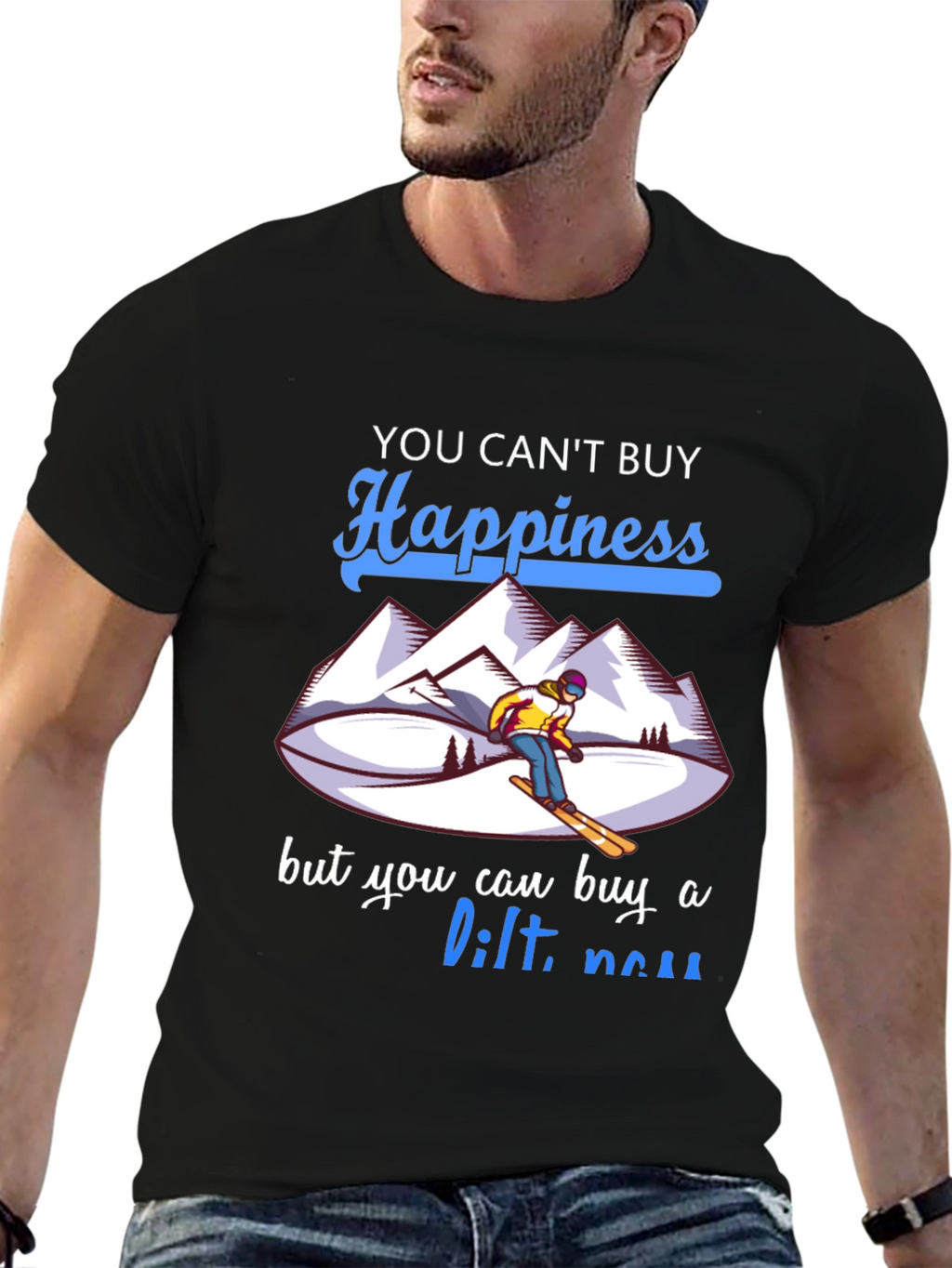 Skiing Happiness T-Shirt