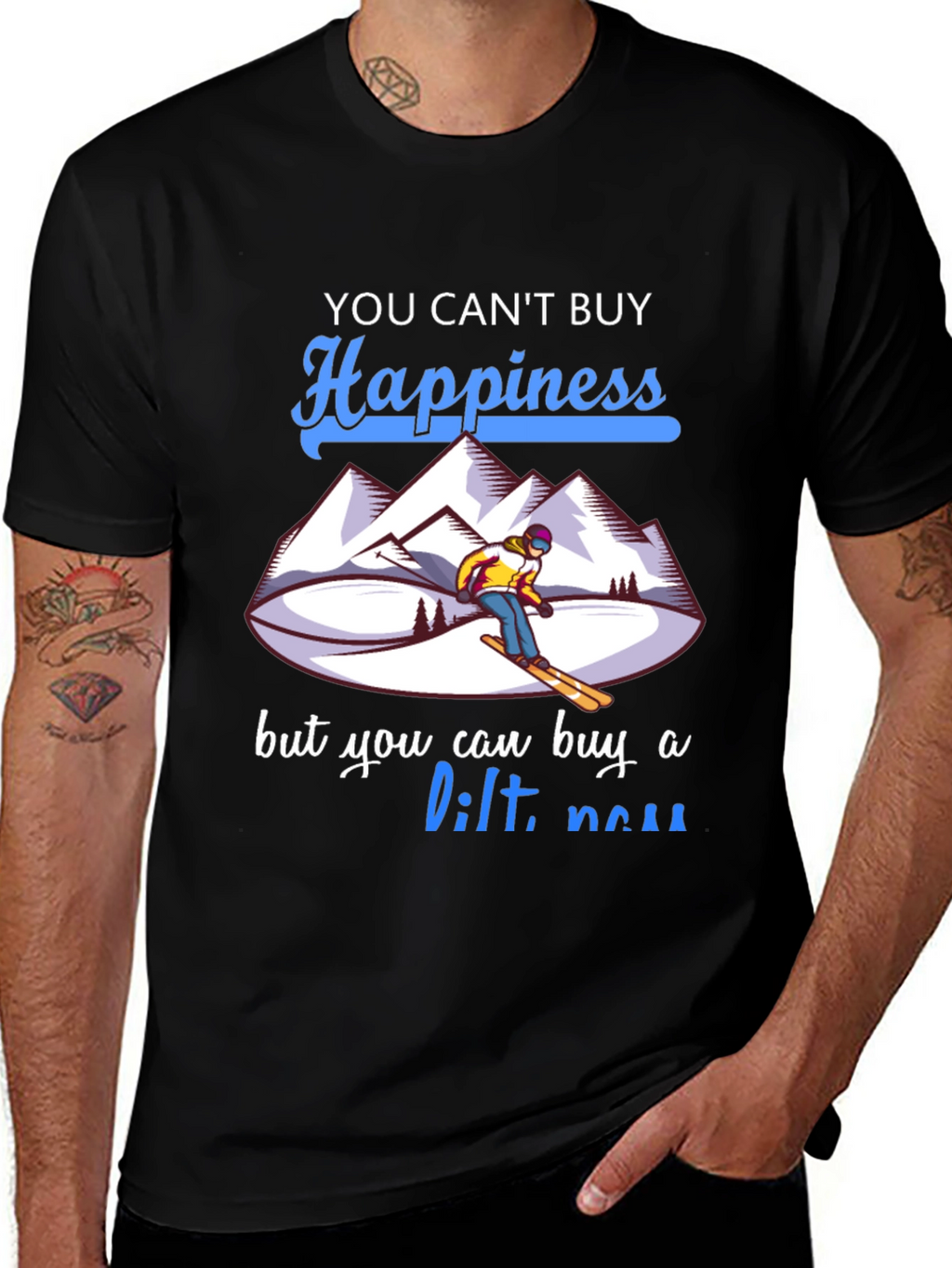 Skiing Happiness T-Shirt