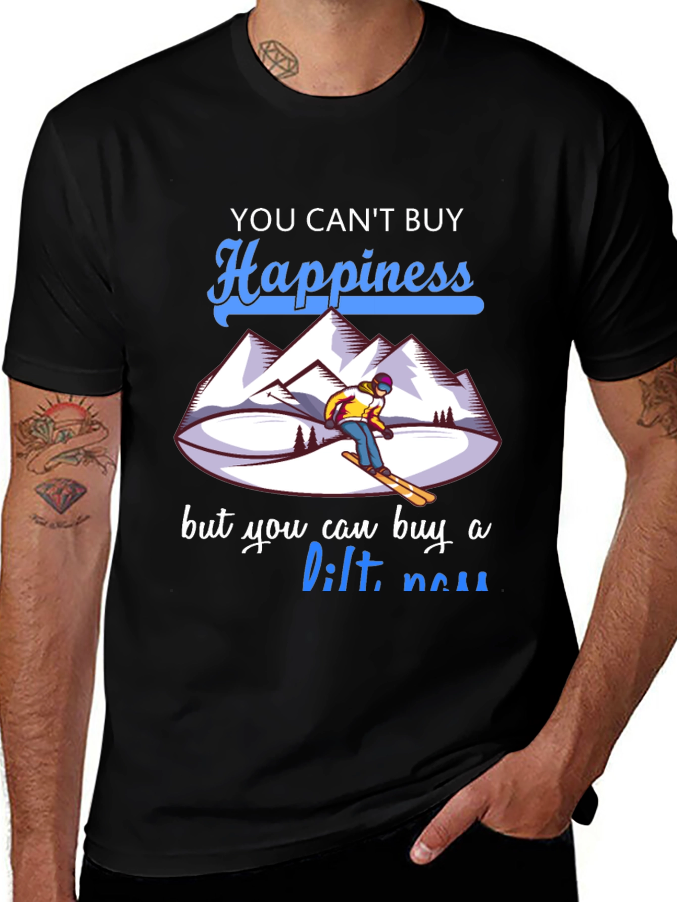 Skiing Happiness T-Shirt