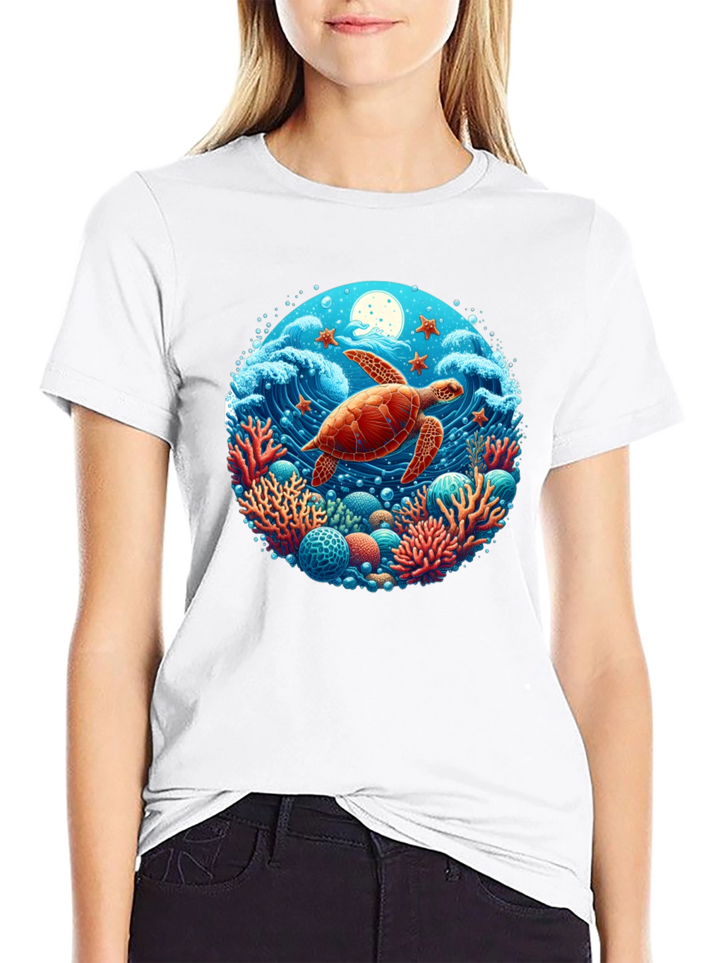 Turtle Reef Graphic T-Shirt