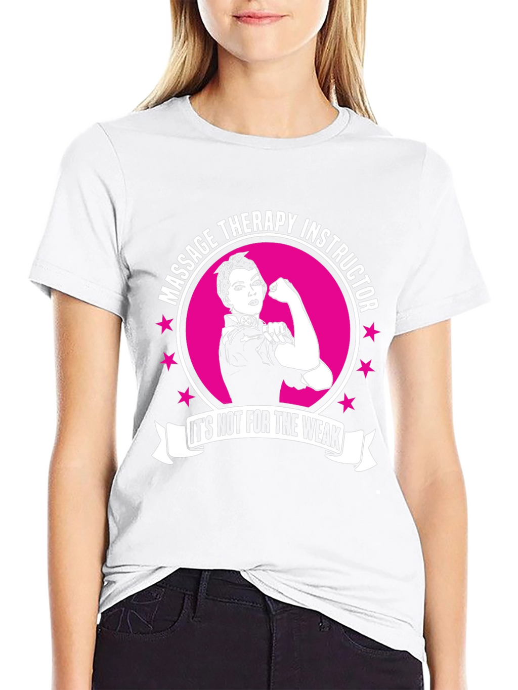 Massage Therapy Instructor T-Shirt - Strong Women Design