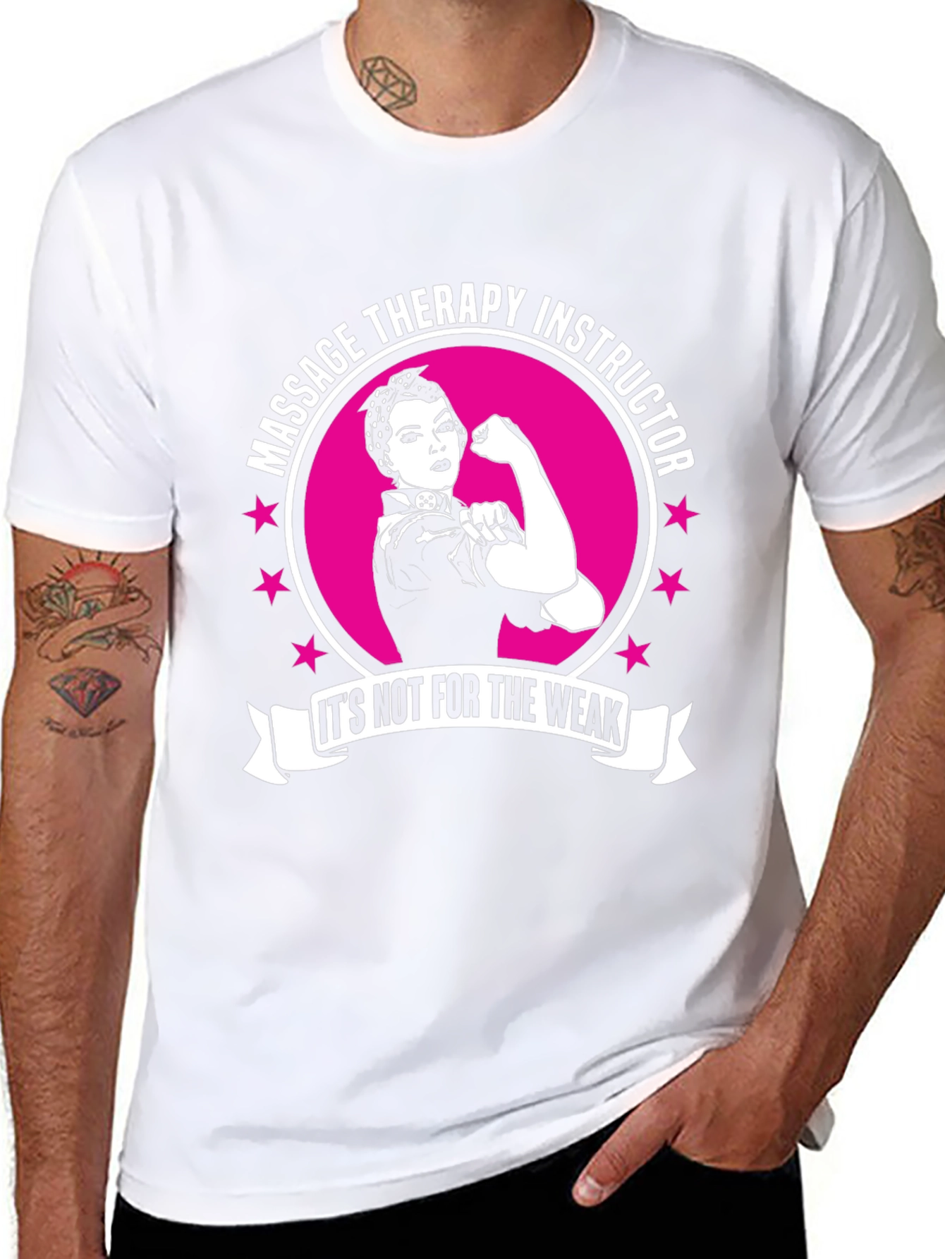Massage Therapy Instructor T-Shirt - Strong Women Design