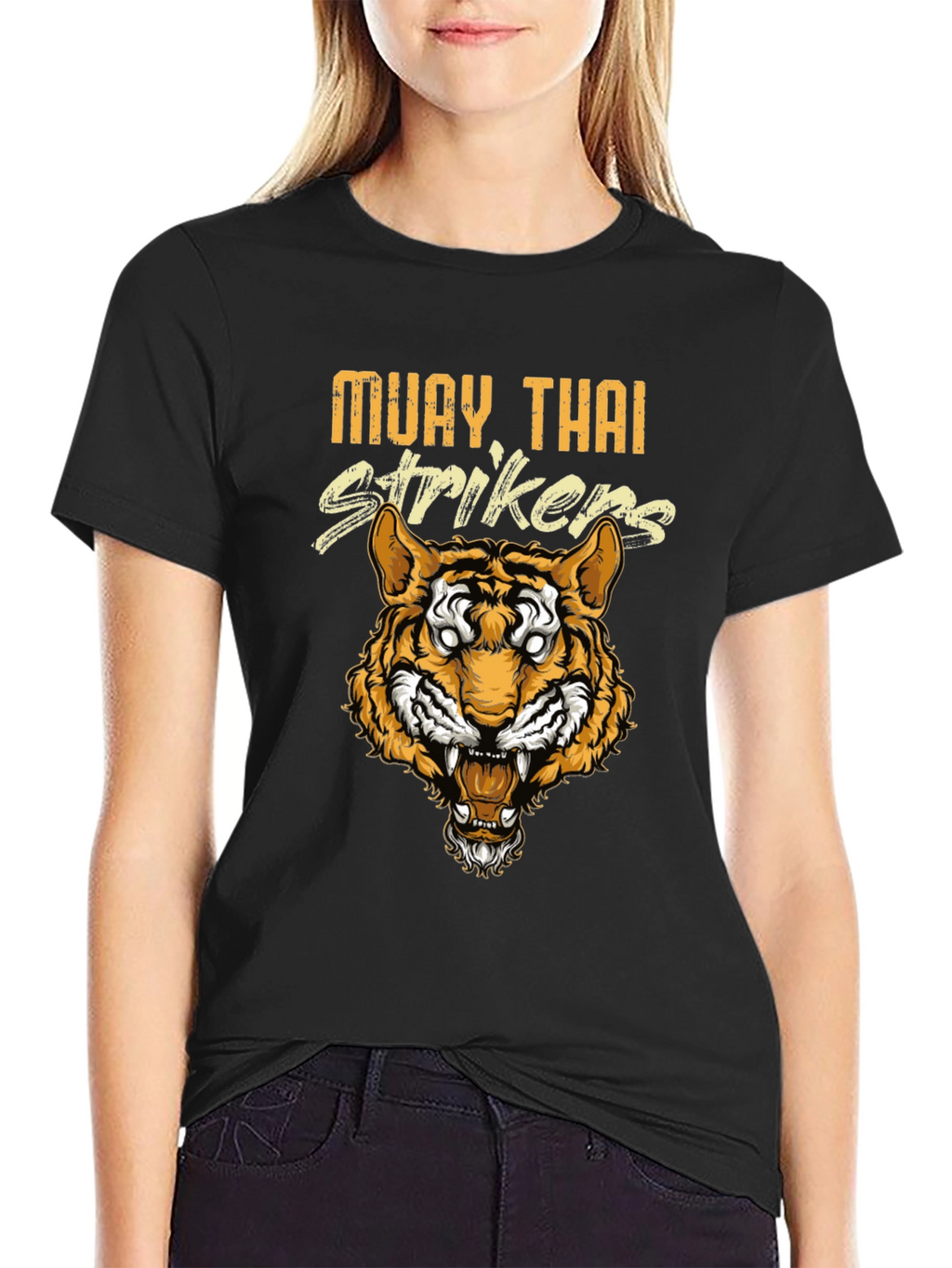 Muay Thai Strikers Graphic Tee - Tiger Design