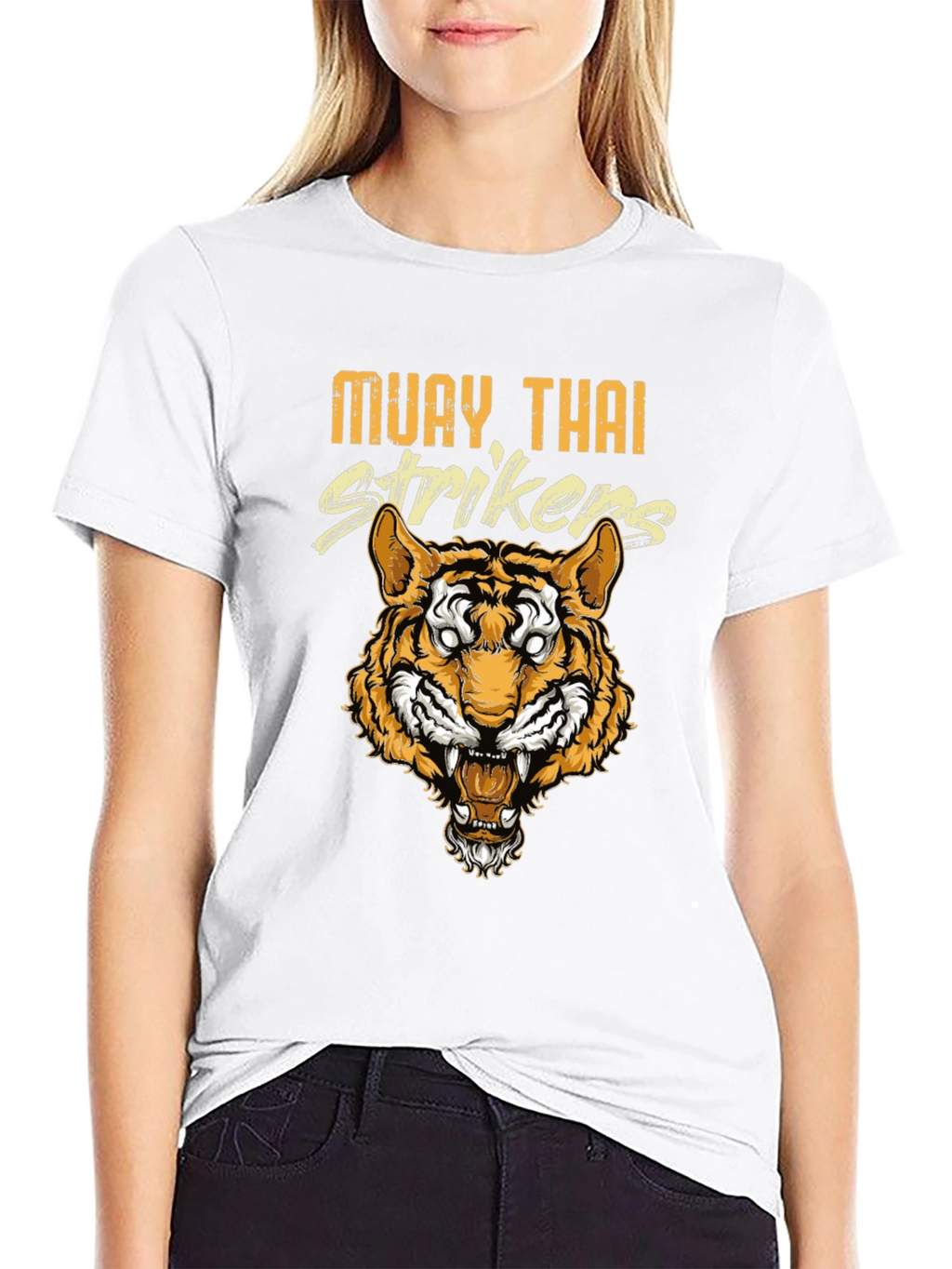 Muay Thai Strikers Graphic Tee - Tiger Design