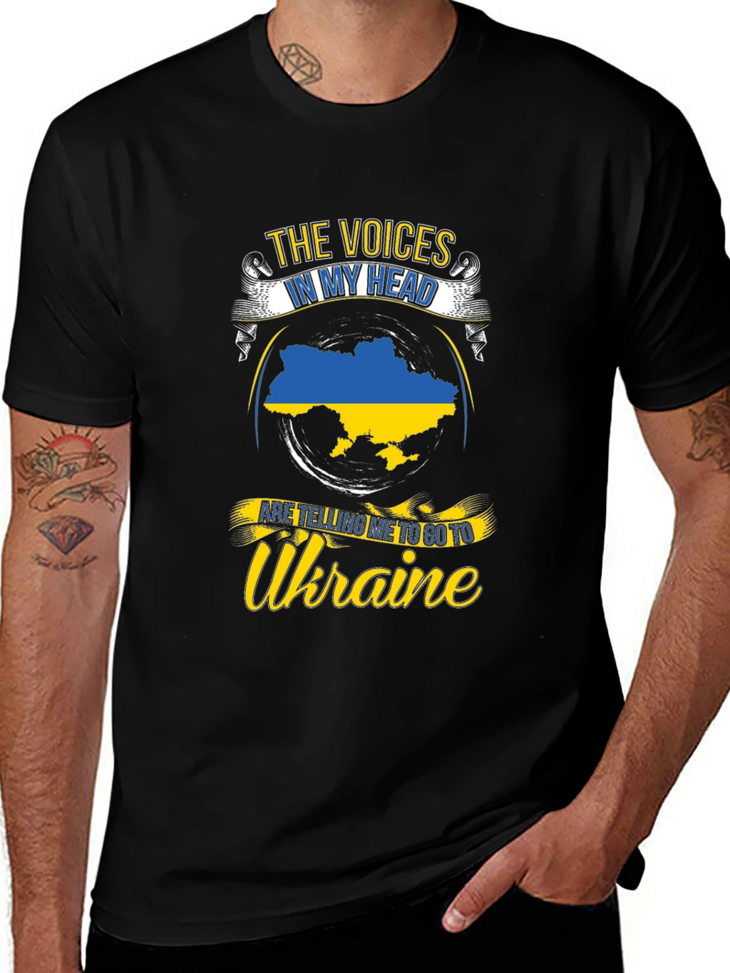Ukraine Pride T-Shirt: Voices in My Head