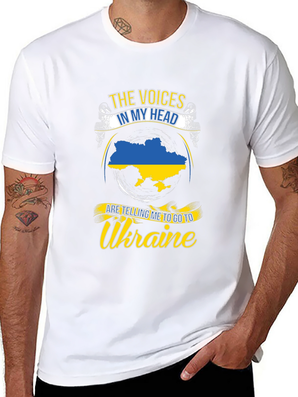 Ukraine Pride T-Shirt: Voices in My Head
