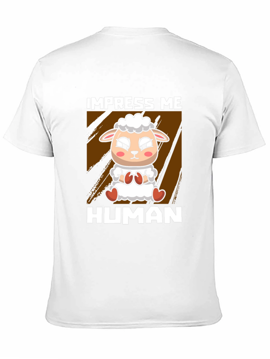 Impress Me Human Sheep Graphic T-Shirt