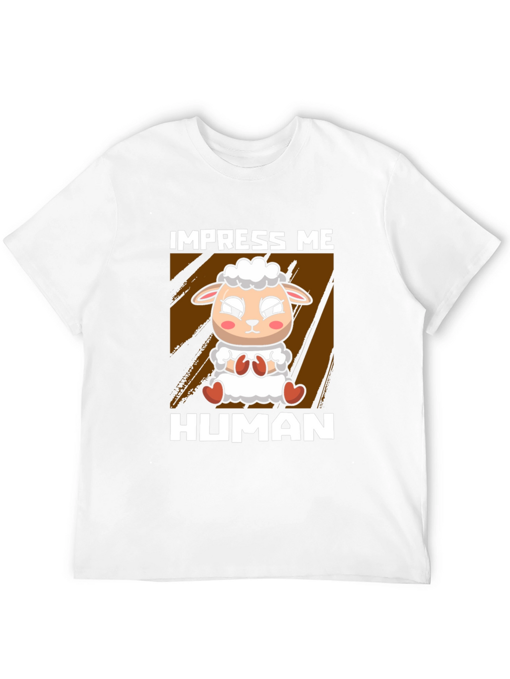 Impress Me Human Sheep Graphic T-Shirt