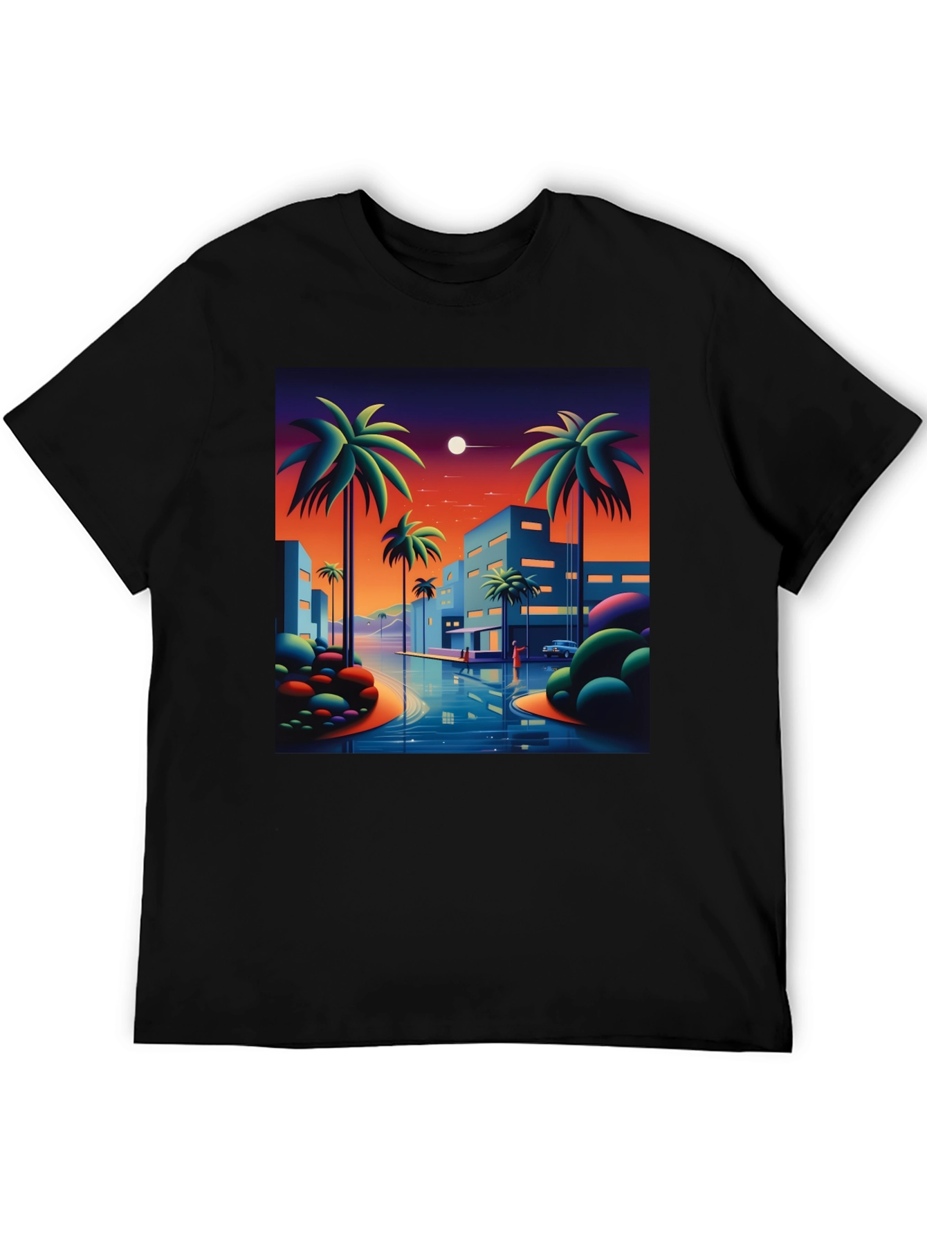 Sunset Palm Graphic Tee