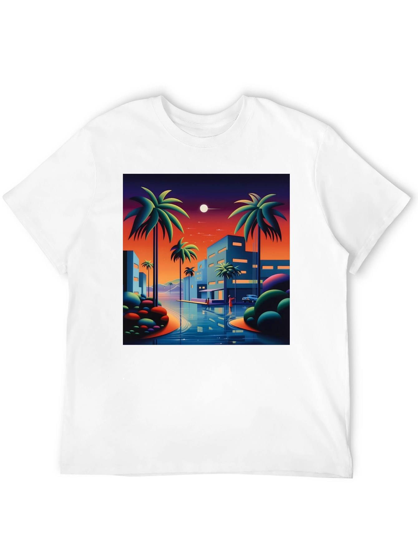 Sunset Palm Graphic Tee