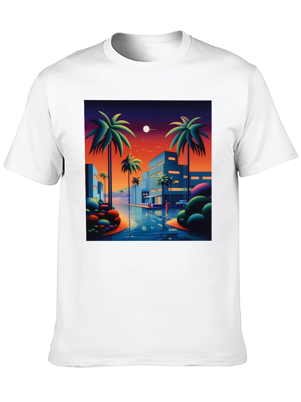 Sunset Palm Graphic Tee