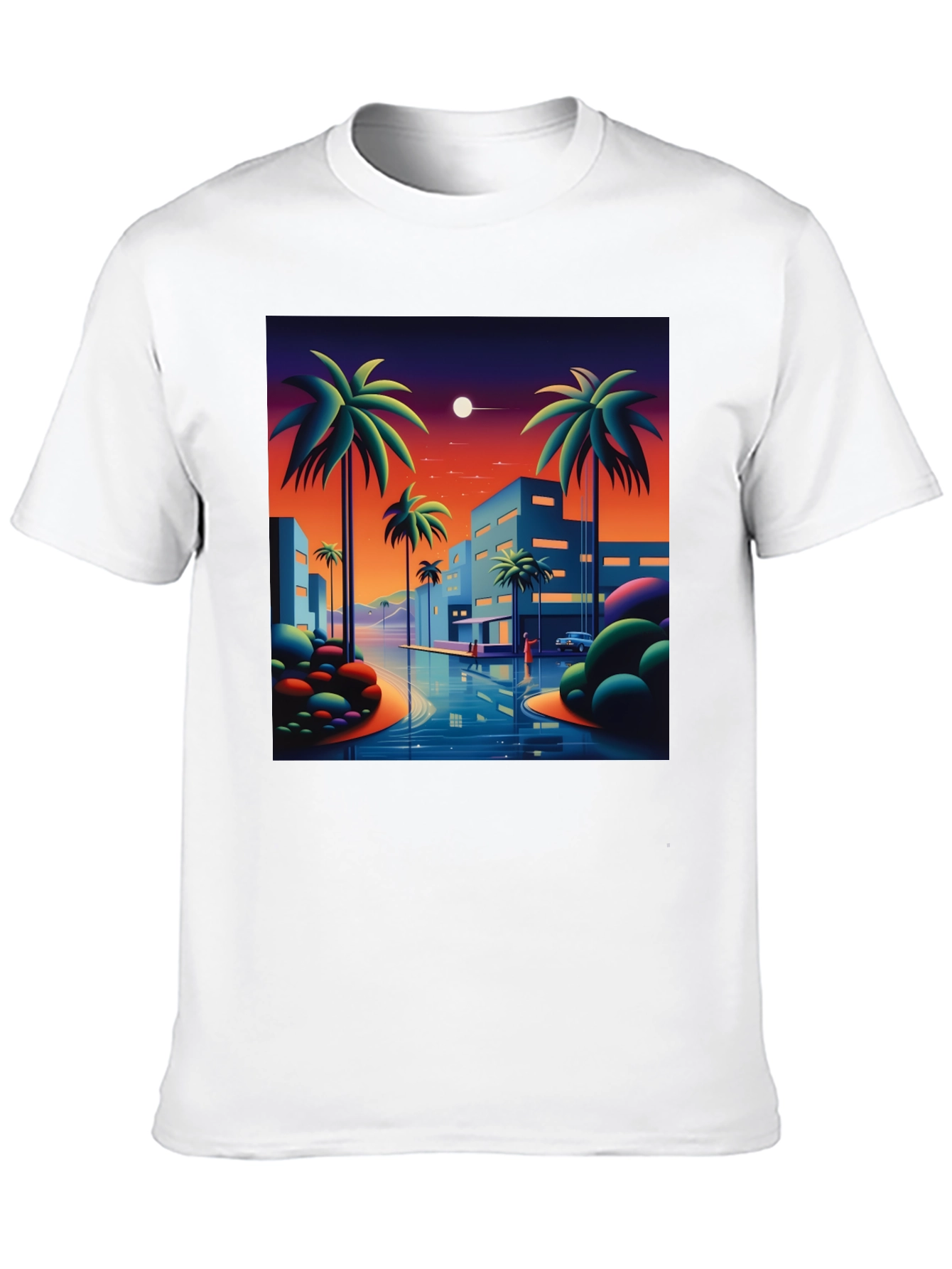Sunset Palm Graphic Tee
