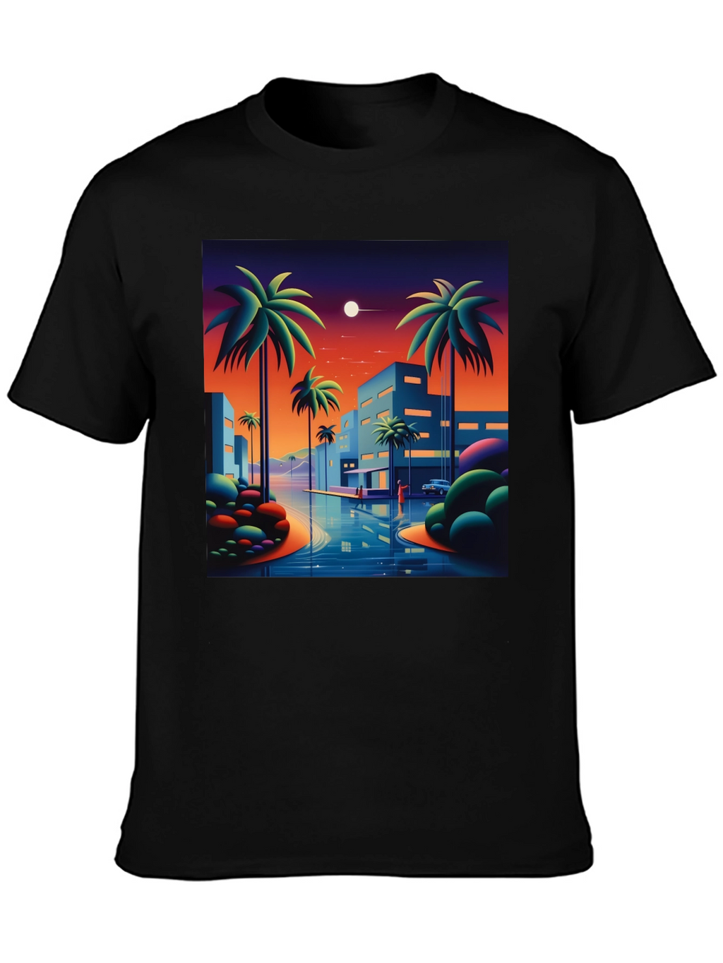 Sunset Palm Graphic Tee