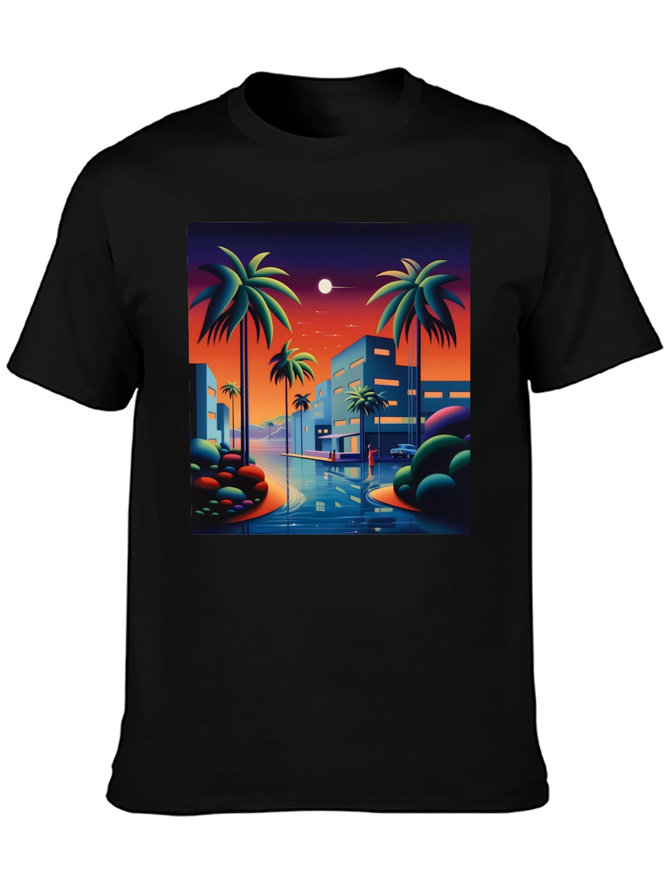 Sunset Palm Graphic Tee