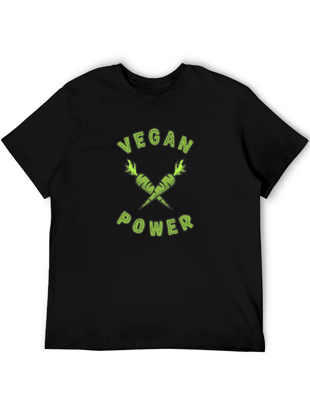 Vegan Power T-Shirt - Carrot Graphic Tee