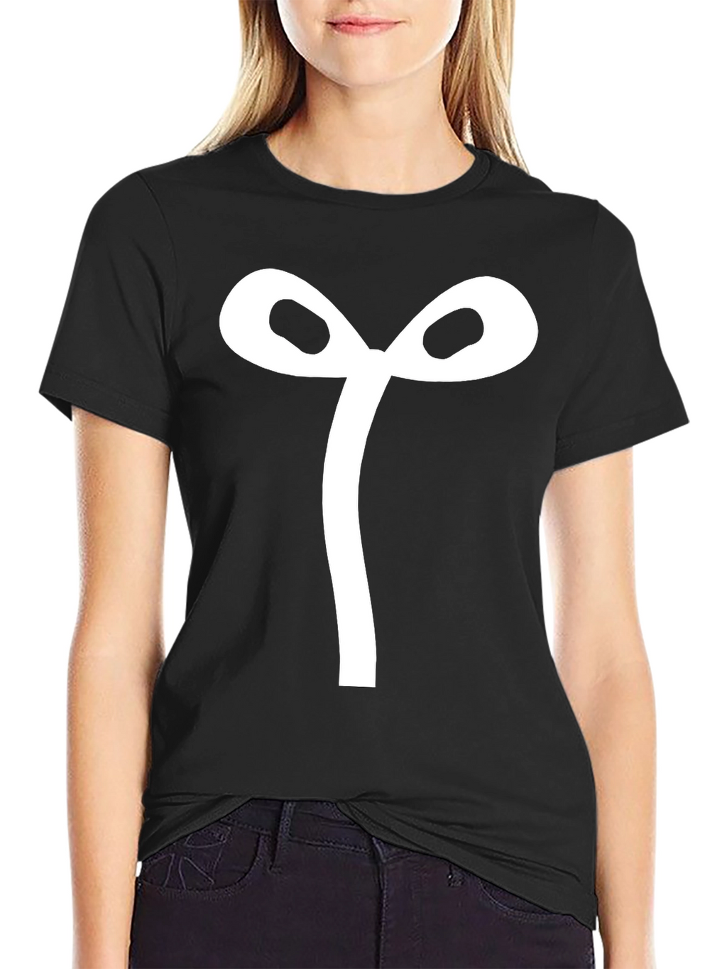 Bow Tie Graphic Tee - Mens Black T-Shirt
