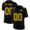 Custom1 Buffalo Bills Leopard Print Fashion Vapor Limited Jerseys Black Stitched American Football Jerseys